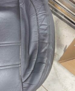 Bostrom black air ride seat, Bostrom truck seat, used air ride truck seat, black semi truck seat, air suspension truck seat, heavy duty truck seat, replacement truck seat, semi truck interior parts, used Bostrom seat, commercial truck seat