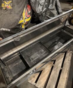 ProTech truck tool box, ProTech toolbox, used ProTech tool box, semi truck tool box, truck storage box, heavy duty truck toolbox, trailer tool box, aluminum truck tool box, commercial truck storage, used truck parts, truck equipment storage, tool storage box