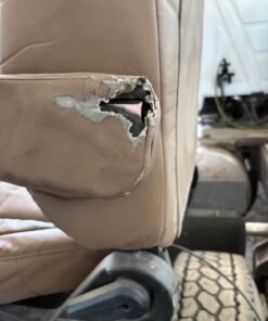 Bostrom Wide Ride seat, Bostrom air ride seat, Bostrom truck seat, Bostrom Wide Ride air seat, tan leather truck seat, truck air ride seat, used Bostrom seat, Bostrom seat for sale, used truck seat, replacement truck seat, semi truck air ride seat, heavy duty truck seat, commercial truck seat, Bostrom Wide Ride replacement seat, tan truck seat, air suspension truck seat.