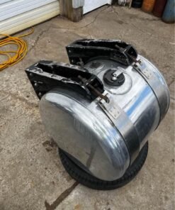 Peterbilt fuel tank, 2014 Peterbilt fuel tank, Peterbilt 50 gallon fuel tank, Peterbilt 50 gallon fuel tank used, Peterbilt 26 inch fuel tank, 26 inch diameter fuel tank, semi truck fuel tank, semi truck fuel tank 50 gallon, heavy duty truck fuel tank, aluminum truck fuel tank, Peterbilt replacement fuel tank, used Peterbilt parts, Peterbilt truck parts, semi truck replacement parts, truck fuel tank with straps, truck fuel tank mounting brackets, 50 gallon diesel fuel tank, used semi truck fuel tank