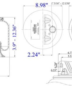 Dayton 452-9541 air spring, 4529541 air spring, Dayton Parts 452-9541, rolling lobe air spring, ContiTech 66111, Firestone 9541, Firestone W01-358-9541, Goodyear 1R11-268, Meritor MAF9541, new Dayton air spring, heavy duty truck suspension